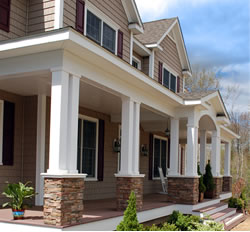 Exterior Column Design In Ct Porch Installation Eds Square Columns Installation